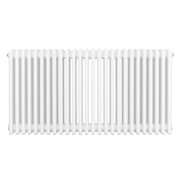 Radiateur traditionnel à 4 colonnes, blanc, finition lisse, design élégant, dimensions 600 x 1190 mm, idéal pour le chauffage intérieur