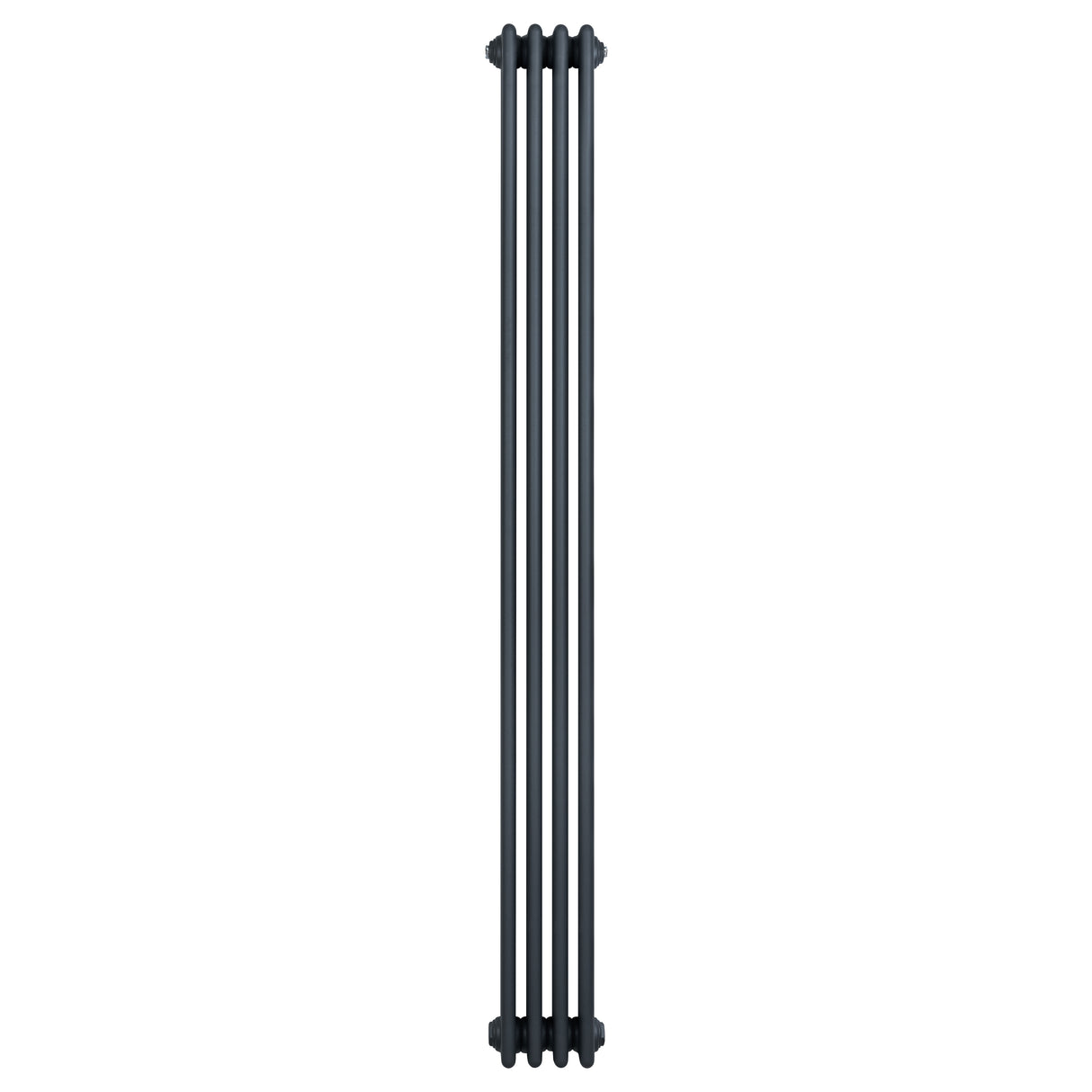 Radiateur traditionnel à 4 colonnes, dimensions 1800 x 200 mm, finition gris anthracite, design élégant et moderne, surface lisse