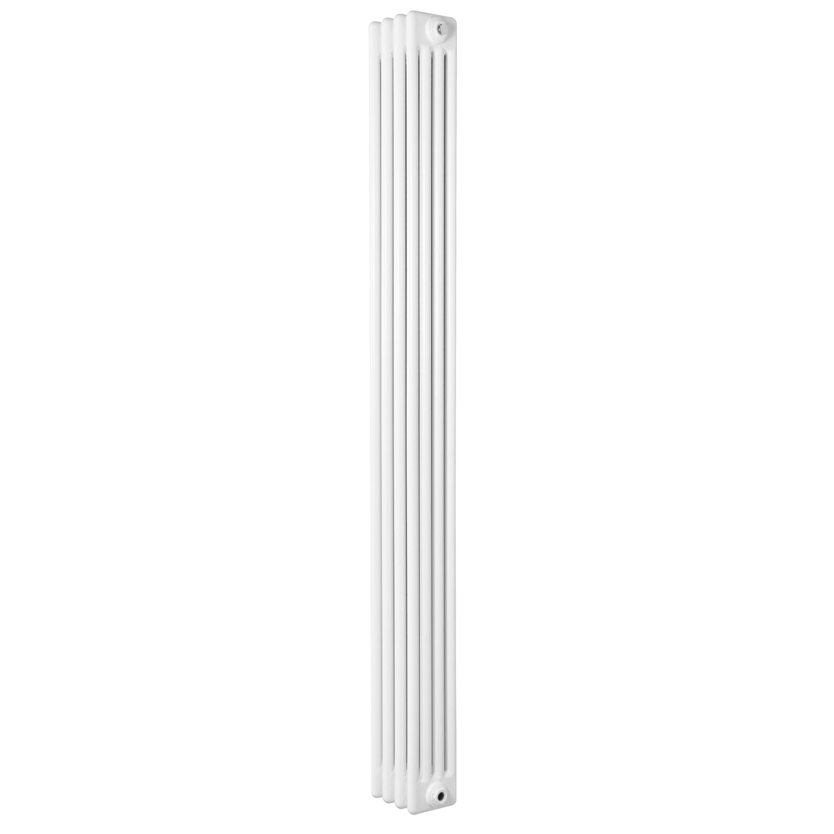 Radiateur traditionnel à 4 colonnes, dimensions 1800 x 200 mm, finition blanche lisse et élégante, idéal pour un intérieur classique