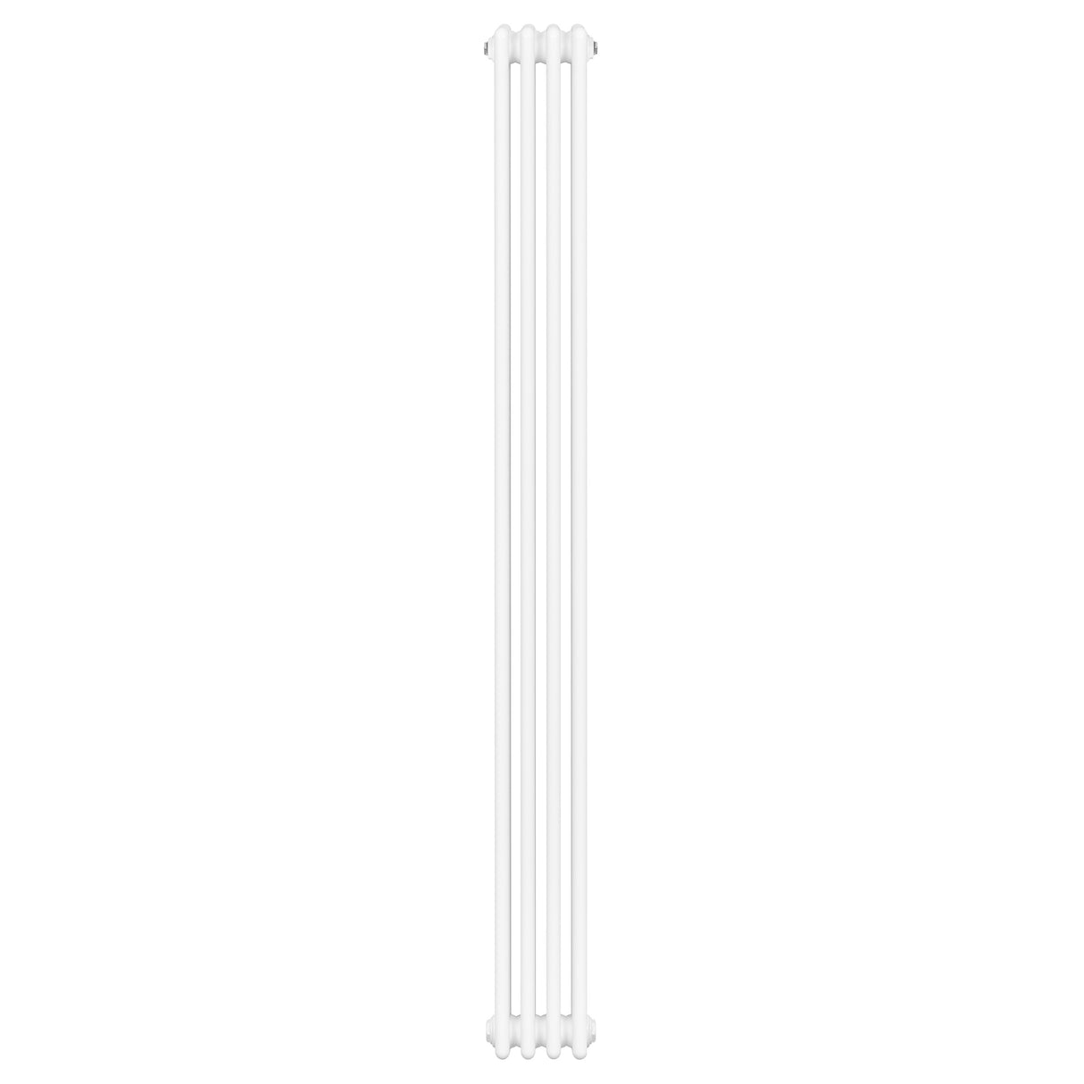 Radiateur traditionnel à 4 colonnes, dimensions 1800 x 200 mm, finition blanche lisse et élégante, idéal pour un intérieur classique