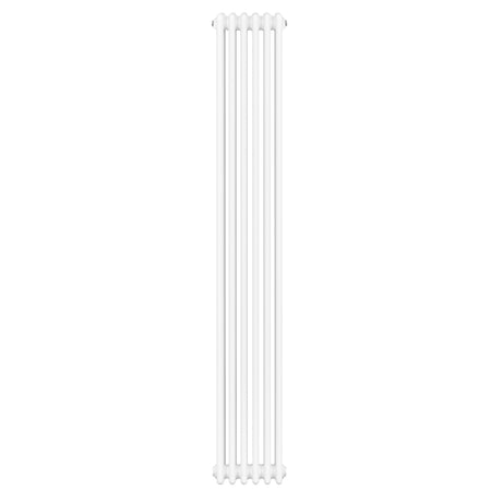 Radiateur traditionnel à 4 colonnes, blanc, 1800 x 290 mm, avec une finition lisse et des lignes épurées, idéal pour un intérieur classique