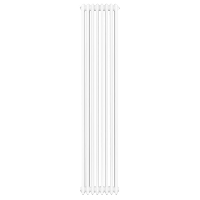 Radiateur traditionnel à 4 colonnes, 1800 x 380 mm, finition blanche lisse, design élégant et moderne, idéal pour le chauffage intérieur