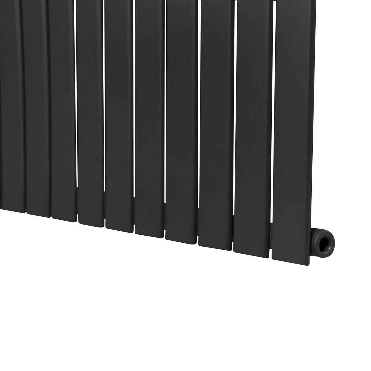Radiateur Plat à 1 Panneau - 600 x 910 mm - Gris Anthracite