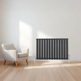 Radiateur Plat à 1 Panneau - 600 x 910 mm - Gris Anthracite