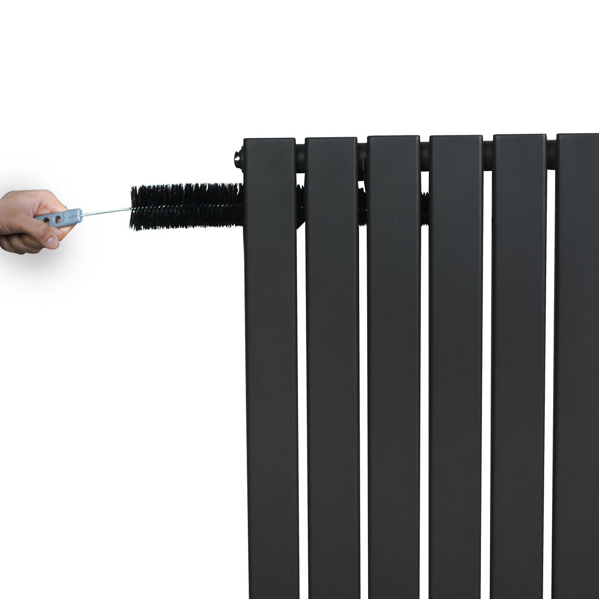 Radiateur Plat à 1 Panneau - 600 x 910 mm - Gris Anthracite