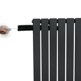 Radiateur Plat à 1 Panneau - 600 x 910 mm - Gris Anthracite