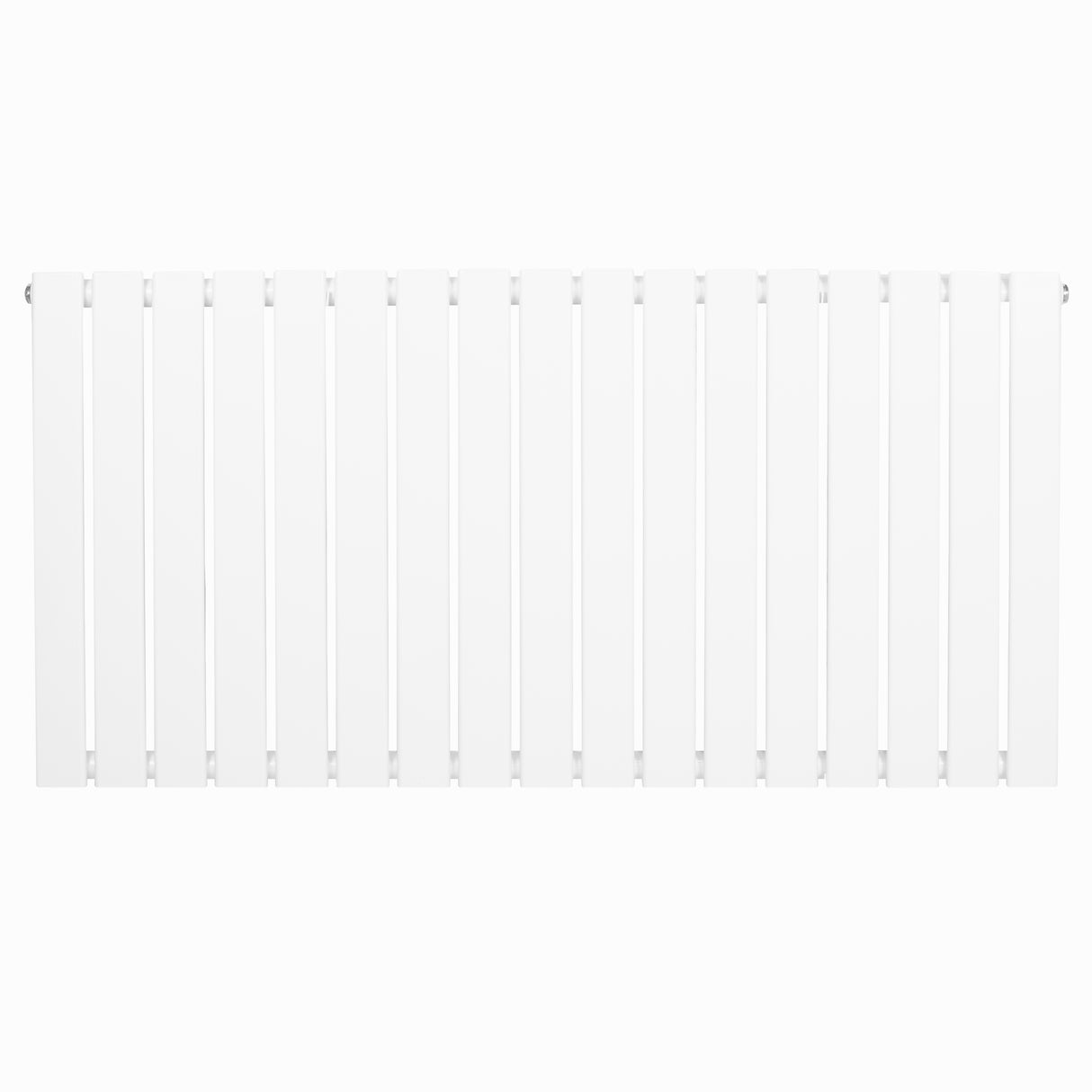 Radiateur plat à un panneau, dimensions 600 x 1190 mm, finition blanche lisse, design moderne et épuré, idéal pour un intérieur contemporain