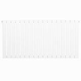 Radiateur plat à un panneau, dimensions 600 x 1190 mm, finition blanche lisse, design moderne et épuré, idéal pour un intérieur contemporain