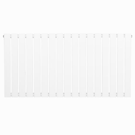 Radiateur plat à un panneau, dimensions 600 x 1190 mm, finition blanche lisse, design moderne et épuré, idéal pour un intérieur contemporain