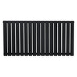 Radiateur plat noir à un panneau, dimensions 600 x 1190 mm, avec une surface lisse et des lignes épurées pour un design moderne