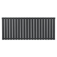 Radiateur plat à un panneau, dimensions 600 x 1400 mm, finition gris anthracite, surface lisse et moderne, design élégant et minimaliste