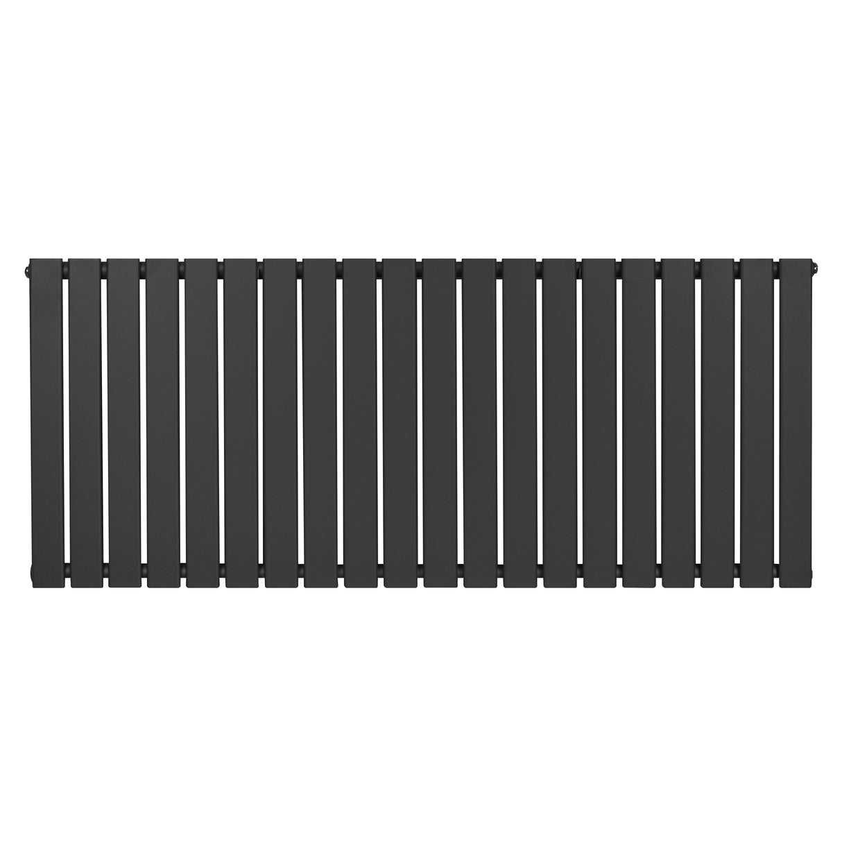 Radiateur plat à un panneau, dimensions 600 x 1400 mm, finition gris anthracite, surface lisse et moderne, design élégant et minimaliste