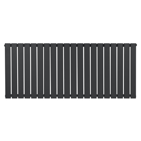 Radiateur plat à un panneau, dimensions 600 x 1400 mm, finition gris anthracite, surface lisse et moderne, design élégant et minimaliste
