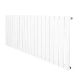 Radiateur plat à un panneau, dimensions 600 x 1400 mm, finition blanche lisse avec des lignes modernes et épurées