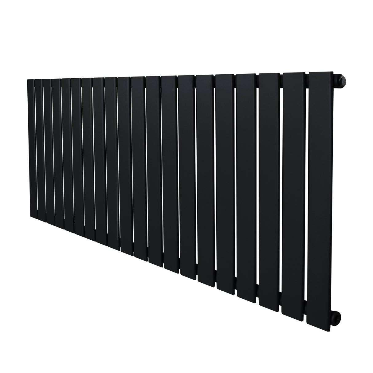 Radiateur plat noir à un panneau, dimensions 600 x 1400 mm, avec une surface lisse et des lignes épurées pour un design moderne