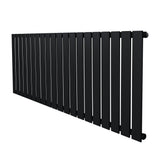 Radiateur plat noir à un panneau, dimensions 600 x 1400 mm, avec une surface lisse et des lignes épurées pour un design moderne