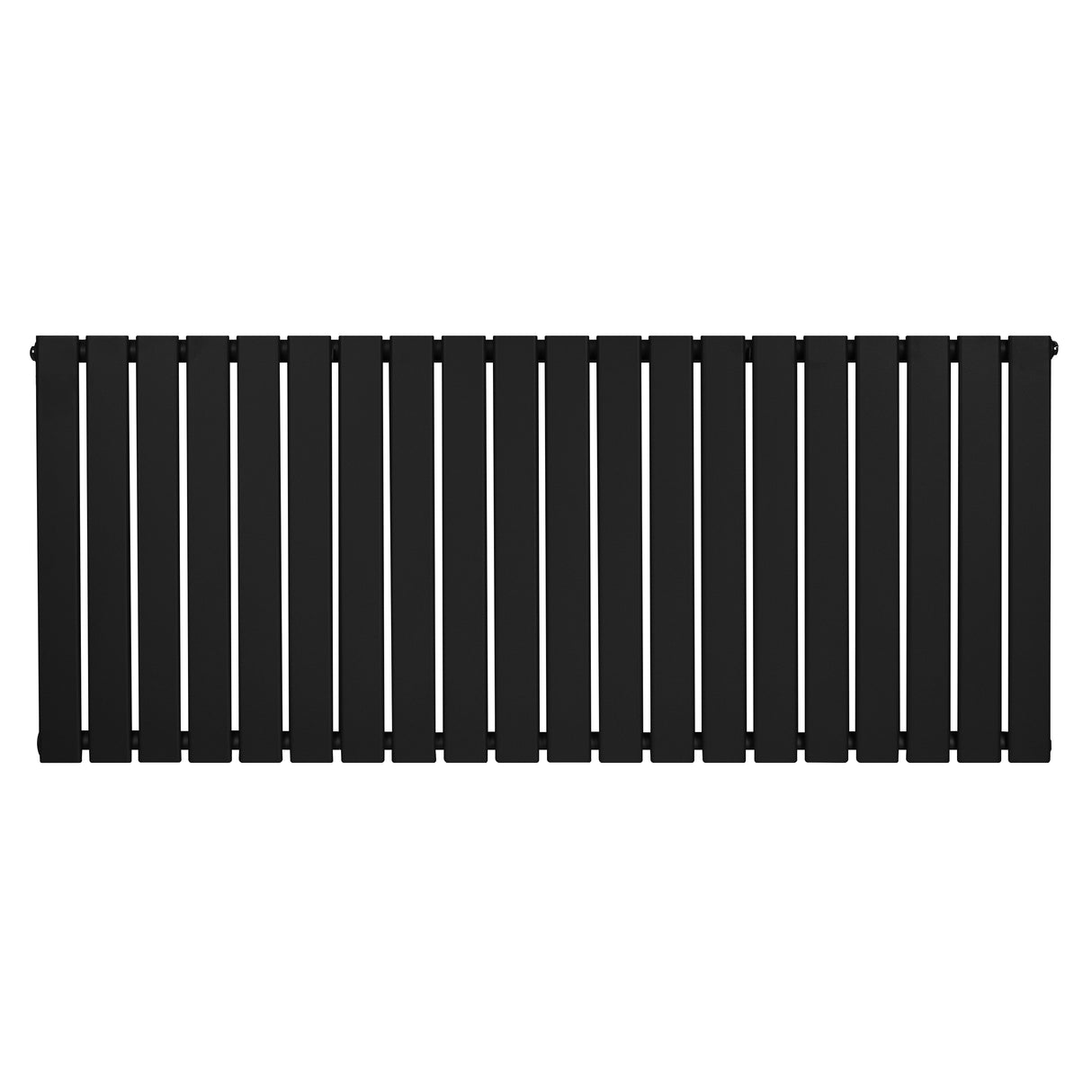 Radiateur plat noir à 1 panneau, dimensions 600 x 1400 mm, avec une surface lisse et des lignes épurées pour un design moderne