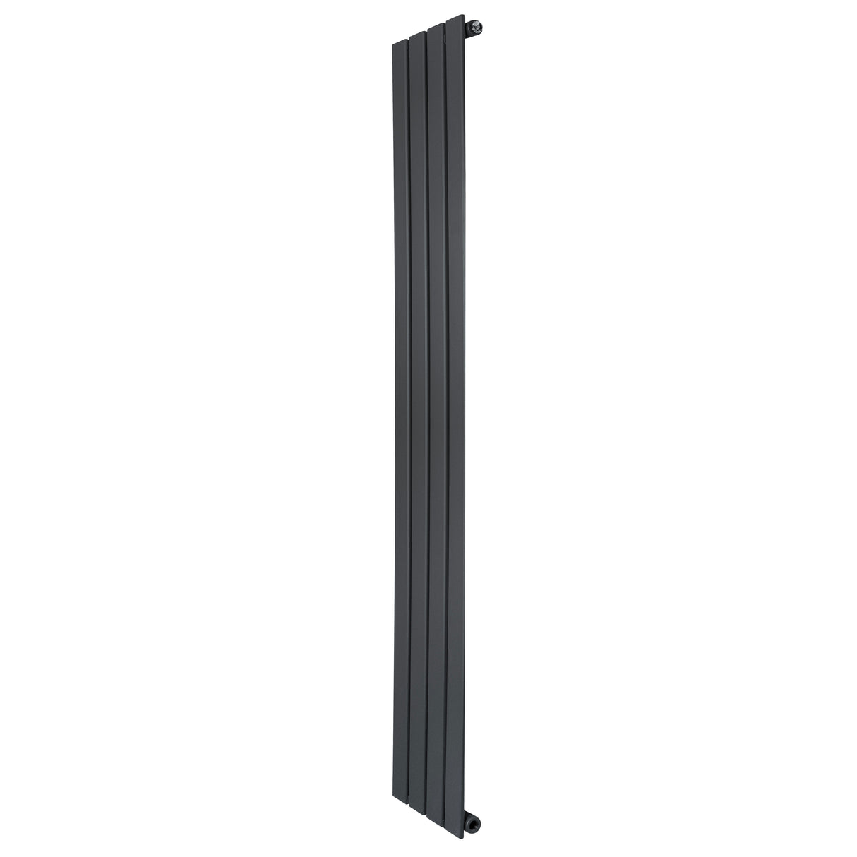 Radiateur plat à 1 panneau, 1600 x 280 mm, finition gris anthracite, design moderne avec surface lisse et lignes épurées