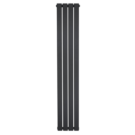 Radiateur plat à un panneau, 1600 x 280 mm, finition gris anthracite, design moderne et épuré, surface lisse et élégante