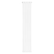 Radiateur plat à un panneau, dimensions 1600 x 280 mm, finition blanche lisse et moderne, design épuré et élégant