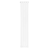 Radiateur plat à un panneau, dimensions 1600 x 280 mm, finition blanche lisse et moderne, design épuré et élégant