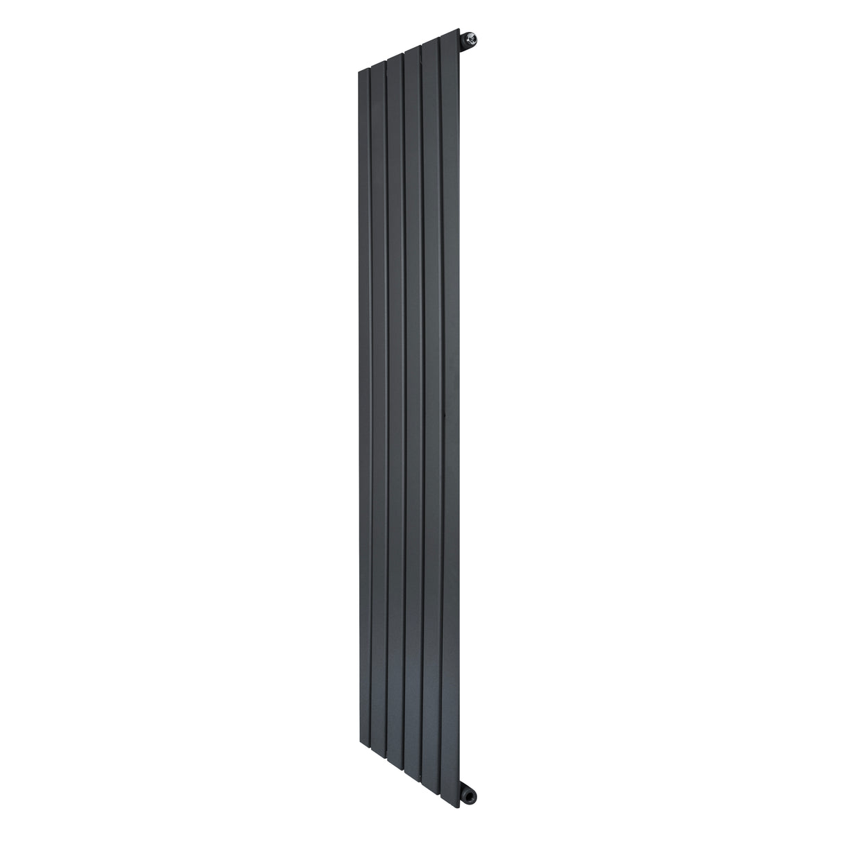 Radiateur plat à un panneau de 1600 x 420 mm, finition gris anthracite, design moderne avec des lignes épurées et texture lisse