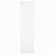 Radiateur plat à un panneau, dimensions 1600 x 420 mm, finition blanche lisse et moderne, idéal pour un chauffage efficace et élégant
