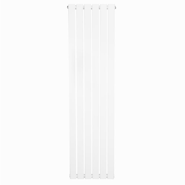 Radiateur plat à un panneau, dimensions 1600 x 420 mm, finition blanche lisse et moderne, idéal pour un chauffage efficace et élégant