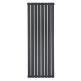 Radiateur plat à un panneau de 1600 x 560 mm en gris anthracite, avec un design moderne et des lignes épurées, idéal pour un intérieur contemporain