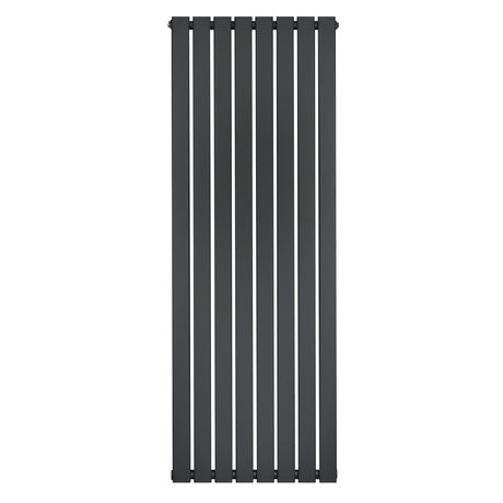 Radiateur plat à un panneau de 1600 x 560 mm en gris anthracite, avec un design moderne et des lignes épurées, idéal pour un intérieur contemporain