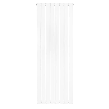 Radiateur plat à un panneau, dimensions 1600 x 560 mm, finition blanche lisse avec des lignes verticales épurées et modernes