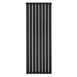 Radiateur plat noir à un panneau, dimensions 1600 x 560 mm, avec un design moderne et des lignes épurées, idéal pour un intérieur contemporain