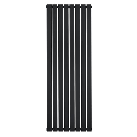 Radiateur plat noir à un panneau, dimensions 1600 x 560 mm, avec un design moderne et des lignes épurées, idéal pour un intérieur contemporain