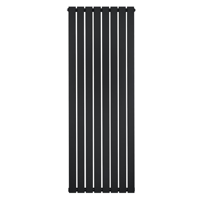Radiateur plat noir à un panneau, dimensions 1600 x 560 mm, avec un design moderne et des lignes épurées, idéal pour un intérieur contemporain