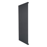 Radiateur plat à un panneau, 1600 x 700 mm, finition gris anthracite, design moderne avec des lignes épurées et texture lisse