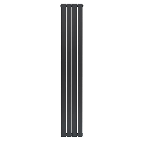 Radiateur plat gris anthracite à 1 panneau, dimensions 1800 x 280 mm, avec une surface lisse et un design moderne et épuré