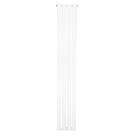 Radiateur plat blanc à un panneau, dimensions 1800 x 280 mm, avec une surface lisse et des lignes épurées pour un design moderne