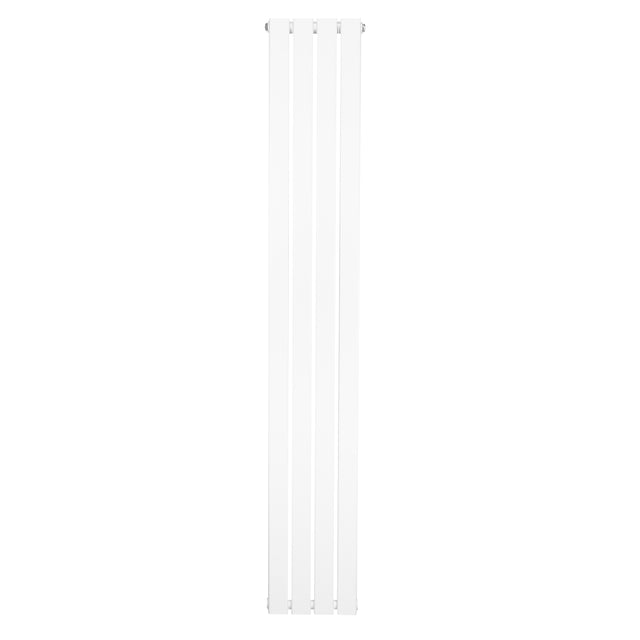 Radiateur plat blanc à un panneau, dimensions 1800 x 280 mm, avec une surface lisse et des lignes épurées pour un design moderne