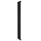 Radiateur plat noir à 1 panneau, dimensions 1800 x 280 mm, avec une surface lisse et des lignes modernes pour un design élégant