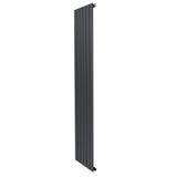 Radiateur plat à un panneau, dimensions 1800 x 420 mm, finition gris anthracite, design moderne et élégant avec surface lisse et lignes épurées