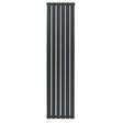 Radiateur plat à 1 panneau de couleur gris anthracite, dimensions 1800 x 420 mm, avec un design élégant et moderne, surface lisse