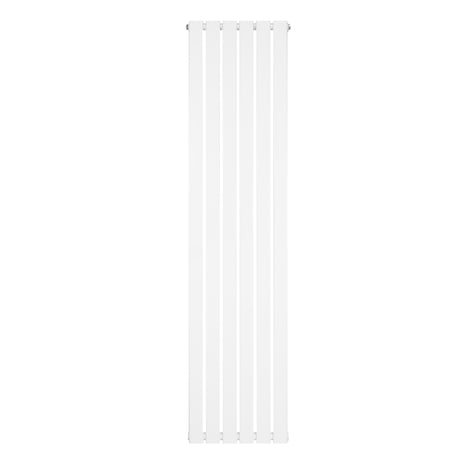 Radiateur plat blanc à un panneau, dimensions 1800 x 420 mm, avec une surface lisse et des lignes épurées pour un design moderne