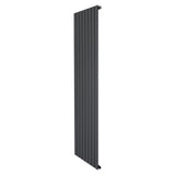 Radiateur plat à un panneau, dimensions 1800 x 560 mm, finition gris anthracite, design moderne et épuré, surface lisse et élégante
