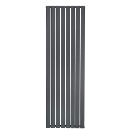 Radiateur plat à un panneau, 1800 x 560 mm, finition gris anthracite, design moderne avec des lignes épurées et une texture lisse