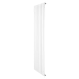 Radiateur plat blanc à un panneau, dimensions 1800 x 560 mm, design moderne et épuré avec surface lisse et finition brillante