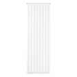 Radiateur plat à un panneau, dimensions 1800 x 560 mm, finition blanche lisse, design moderne avec lignes épurées et texture uniforme