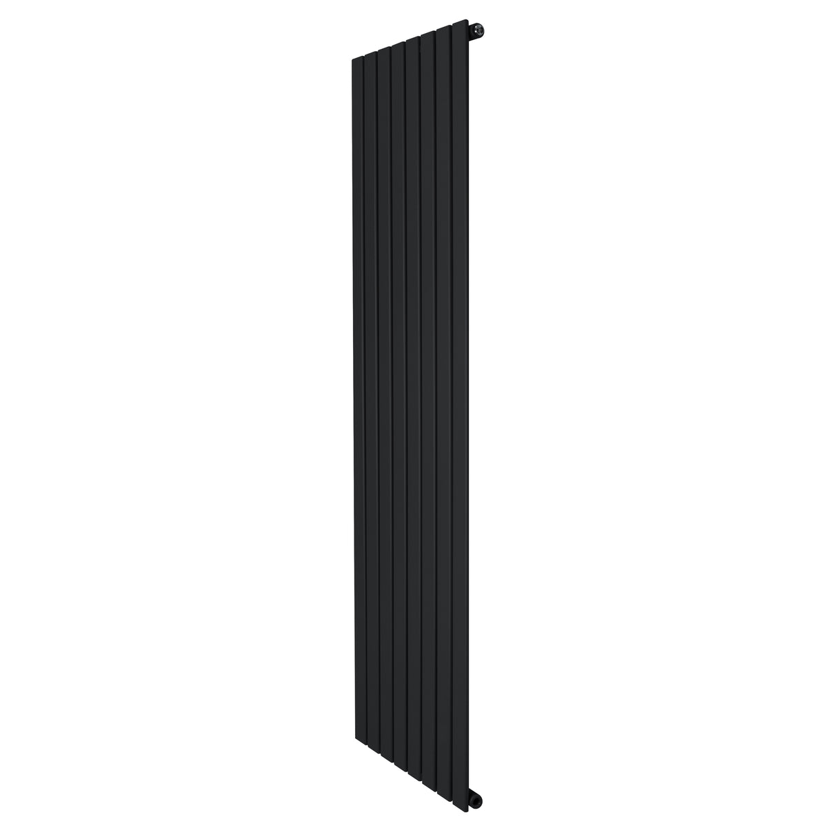 Radiateur plat noir à un panneau, dimensions 1800 x 560 mm, design moderne et épuré, surface lisse et finition mate