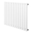 Radiateur à colonnes ovales blanc, 1 panneau, dimensions 600 x 780 mm, surface lisse et moderne, design épuré et élégant
