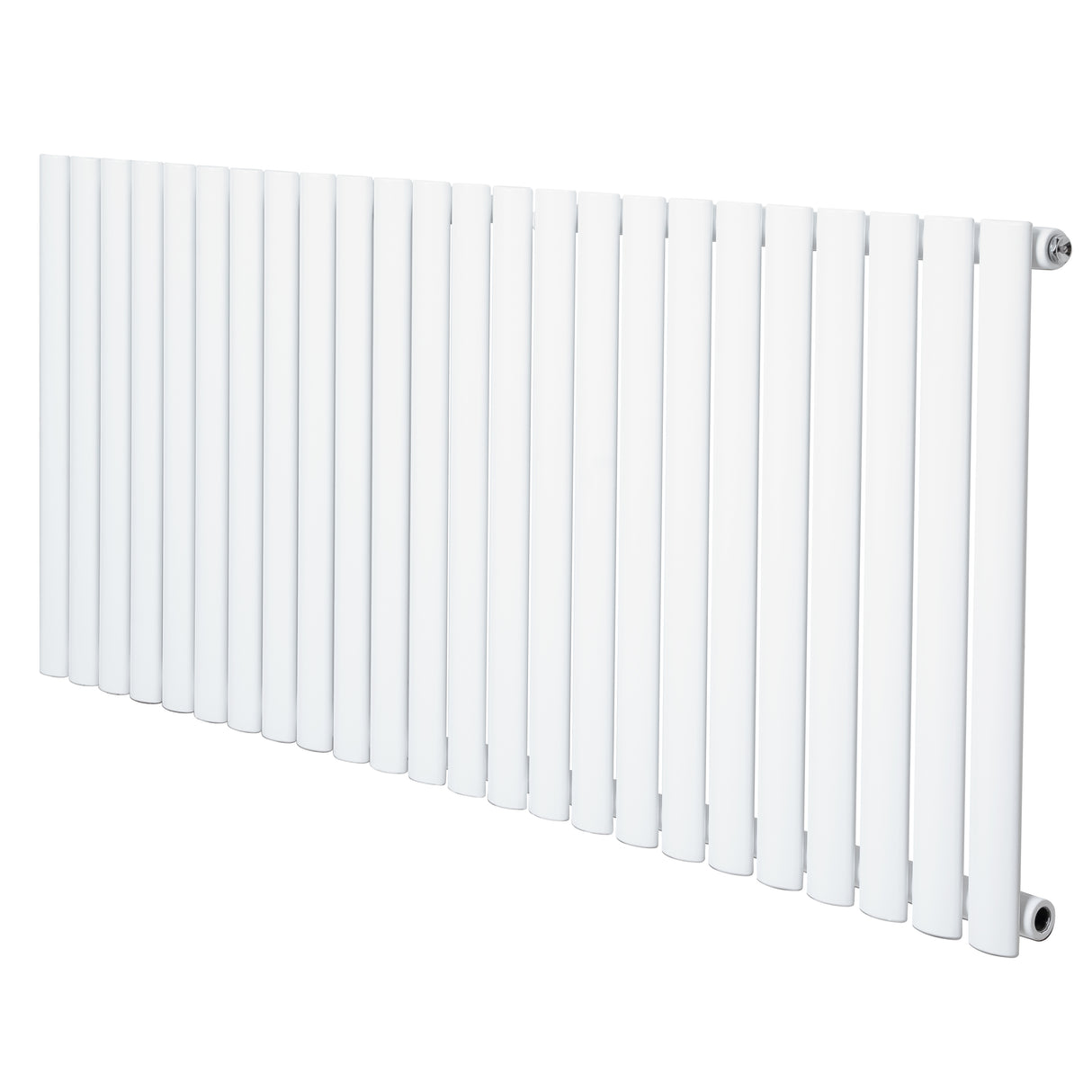 Radiateur à colonnes ovales blanc, 600 x 1440 mm, avec finition lisse et moderne, idéal pour un chauffage efficace et élégant