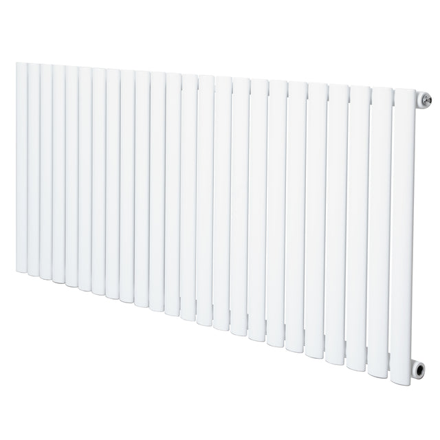 Radiateur à colonnes ovales blanc, 600 x 1440 mm, avec finition lisse et moderne, idéal pour un chauffage efficace et élégant